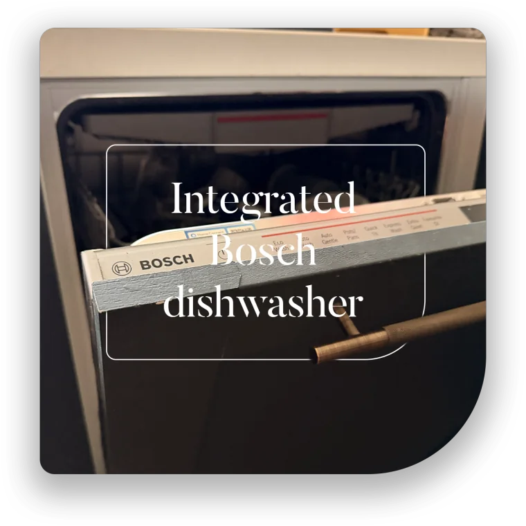 Integrated Bosch dishwasher