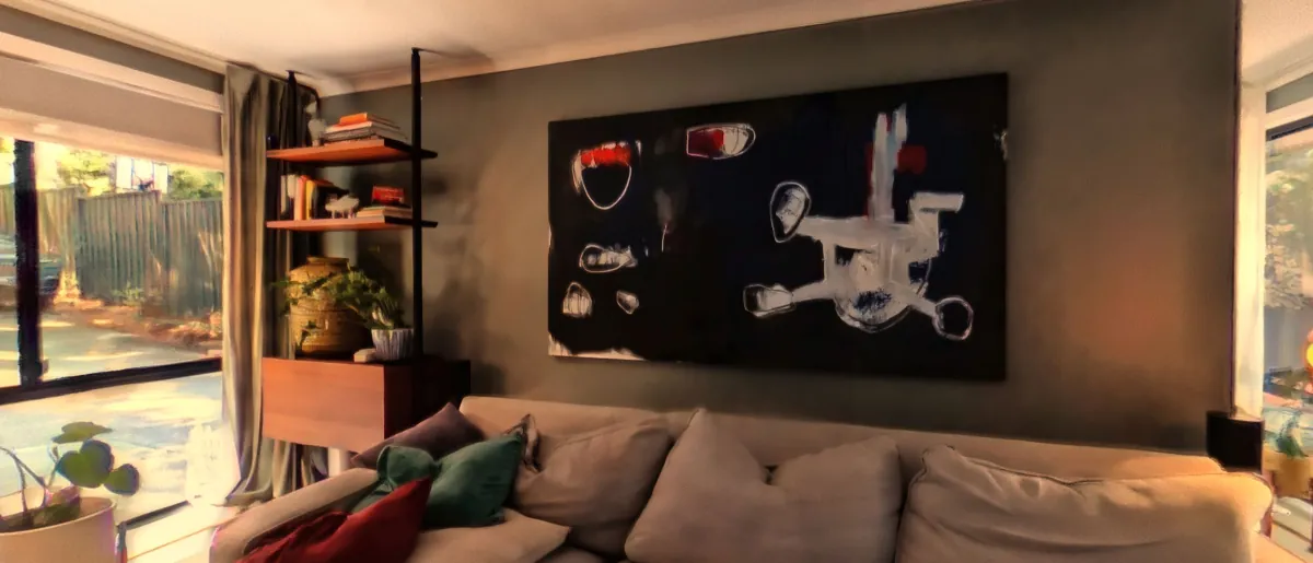 The living room at 32 Fern Street, from the 360 tour