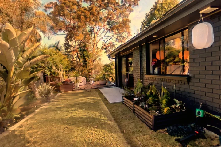 Back patio, by the doors in the 360 tour